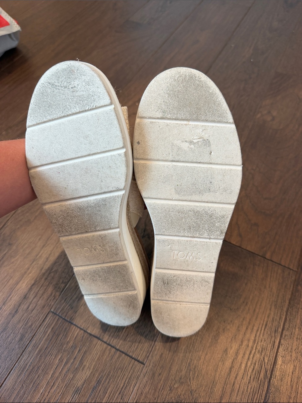 TOMS Cream Diana Textured Slide Mules Sandals Size 8 - P50 - Picture 5 of 8